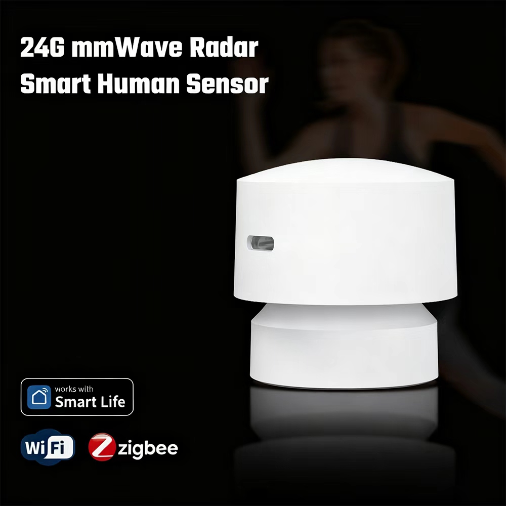 スマート人感センサー 24G ミリ波レーダー カメラなし プライバシー保護 Tuya Zigbee または 2.4G Wifi Google Alexa スマートライフ