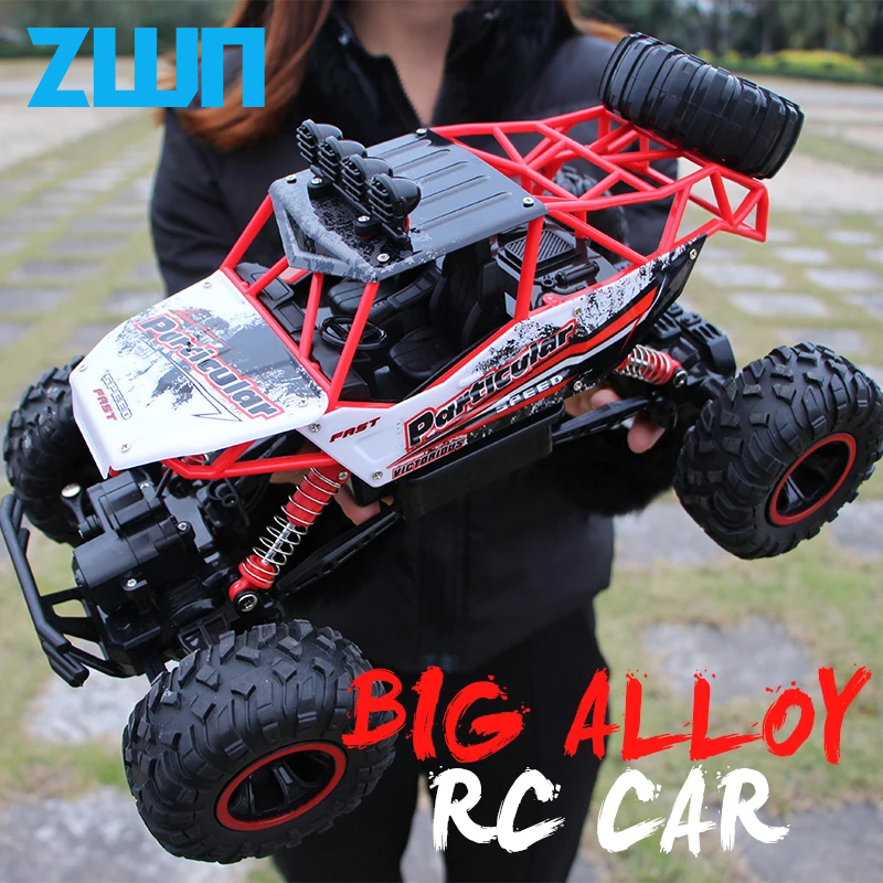 ZWN 1:12 / 1:16 4WD RC カー Led ライト 2.4 グラムラジオリモートコントロールカーバギーオフロードコントロールトラック男の子のおもちゃ