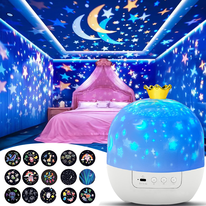 オーシャン星空プロジェクター LED ナイトライト子供の星座銀河投影ライト 360 度回転星雲ライト