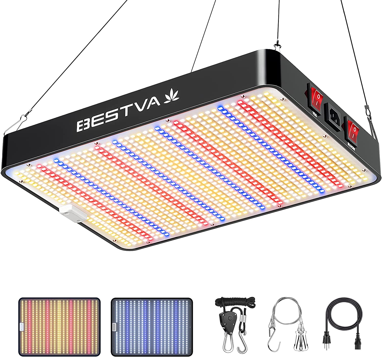 BESTVA フルグローライト 1000 ワット 2000 ワット 4000 ワット野菜ブルーム Lm301h ファイトランプ屋内植物用水耕栽培システム温室