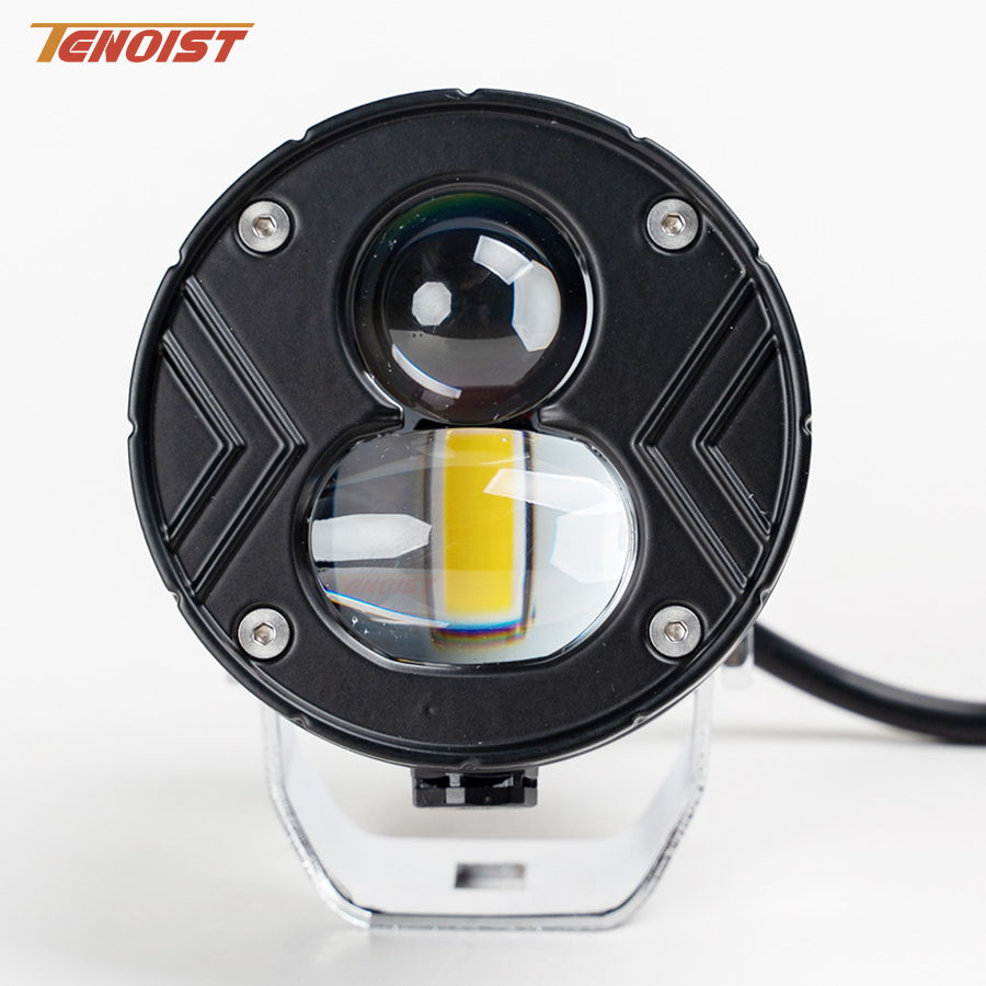 超高輝度 3 インチ白黄色高ロービーム LED ワークヘッドフォグドライビングライト車 SUV トラック ATV UTV 12-60V