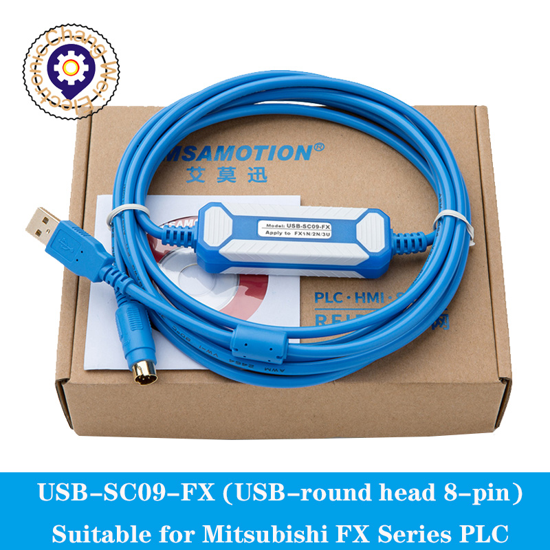 PLC 絶縁アダプタ USB-SC09-FX 絶縁プログラミングケーブル三菱 FX すべてのシリーズ FX2n FX3U FX1N に適しています