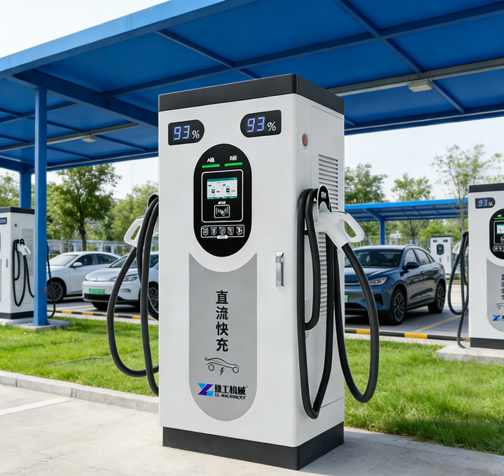 2026 工場新製品ダブルガン 120kw 380v DC 充電パイル高速充電ステーション電気自動車充電パイル販売