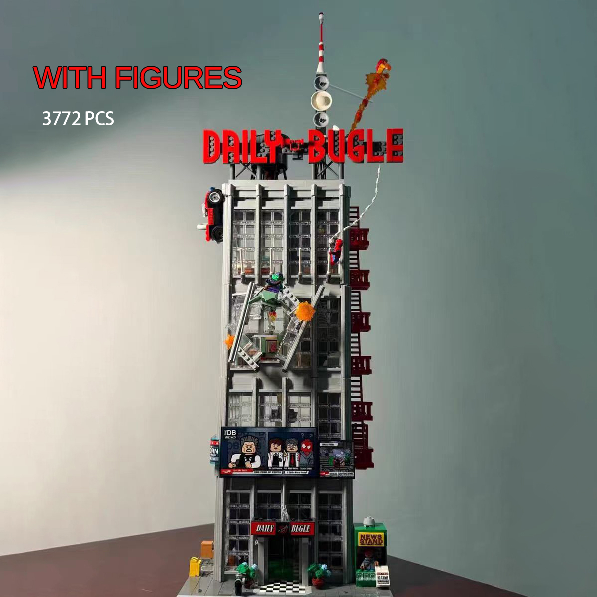 ライト毎日ラッパビルディングクラシック Moc 76178 ディスプレイビルディングブロックレンガ誕生日クリスマスギフト子供のための