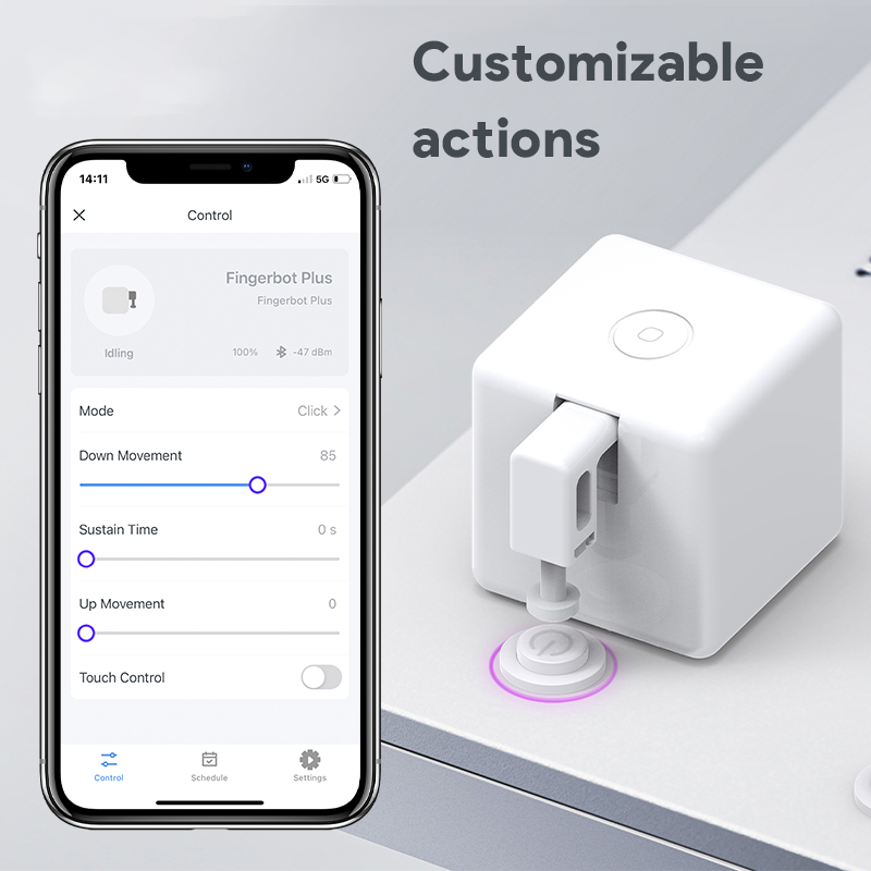 Tuya Wifi Bluetooth / Zigbee Fingerbot Plus スイッチボット ガレージカーテンボタン ロボットプッシャー スマートホーム Alexa Google ホーム音声