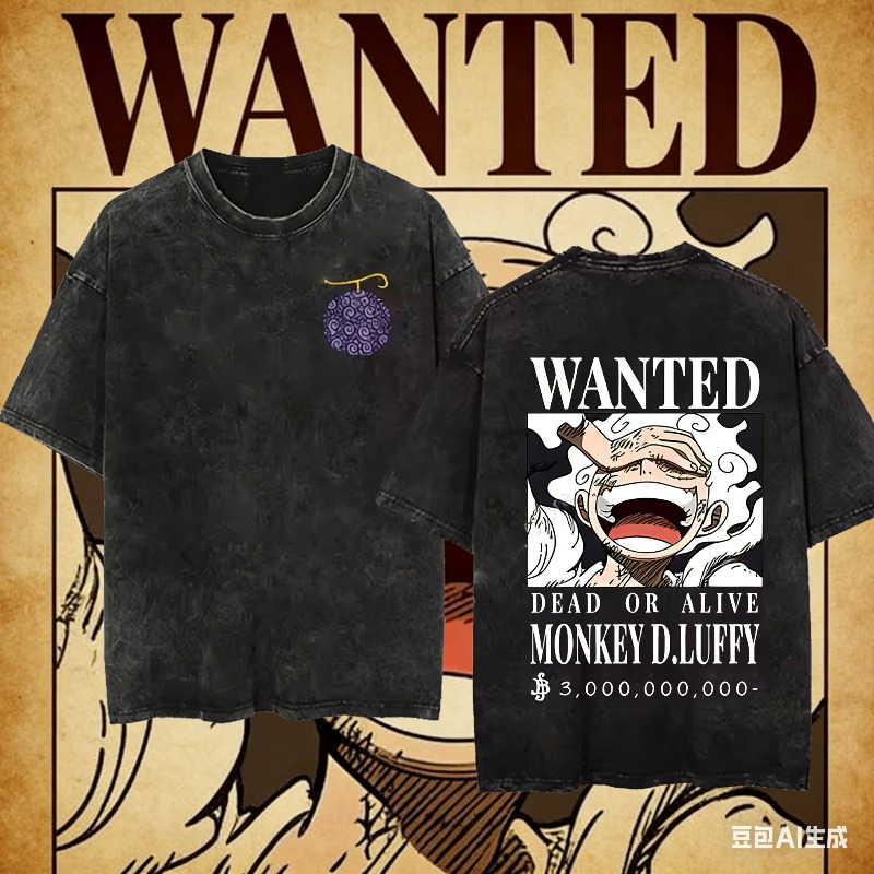 2026 夏原宿 Y2k 紳士服ワンピースアニメヴィンテージウォッシュ特大 Tシャツ男性女性綿半袖カジュアルトップ