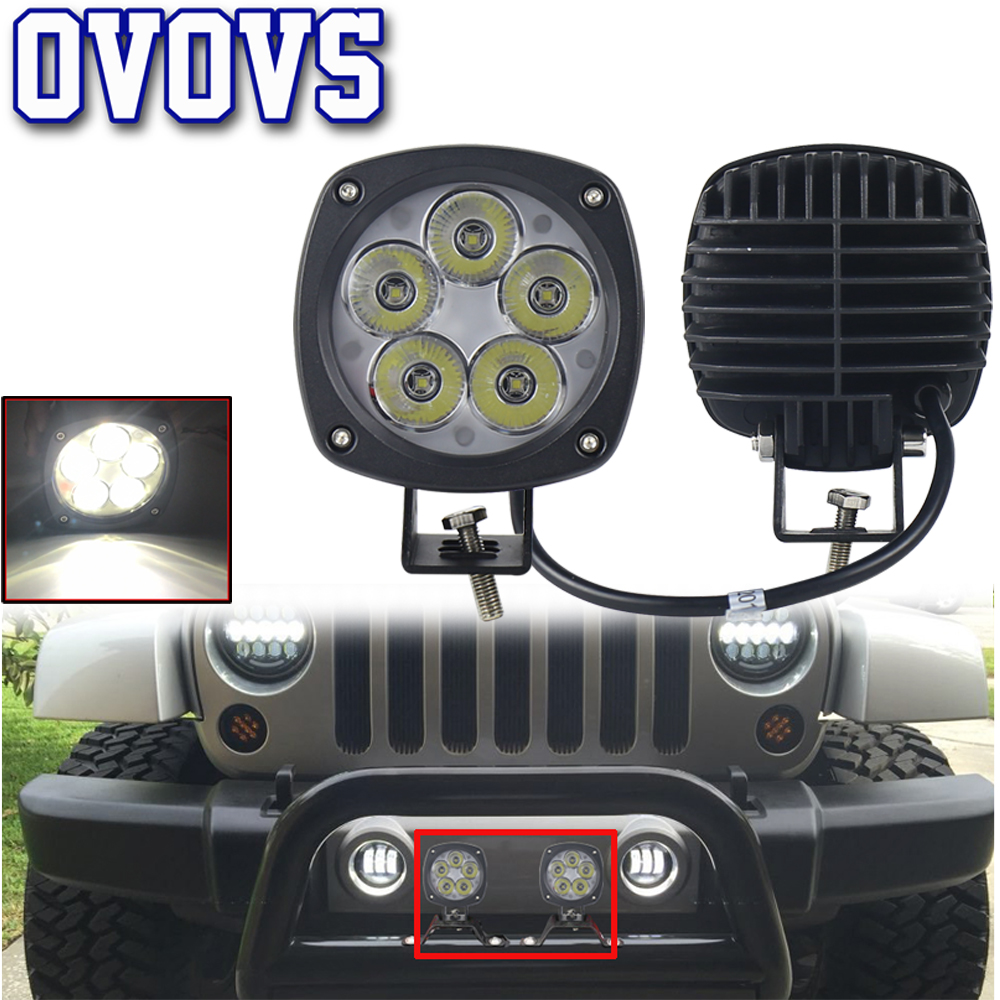 OVOVS 4 インチ 50 ワット LED 作業灯トラクター LED スポットランプビーム駆動ライト 4 × 4 オフロード車トラックボート 1 個