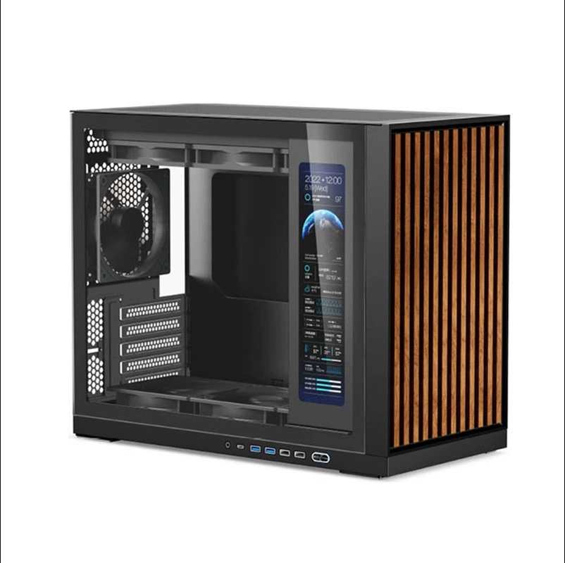 Shiny Snake G600 MATX シャーシ - 360 AIO 互換、オプションの補助スクリーン、400mm GPU、170mm ラジエーター、最大 7 ファン