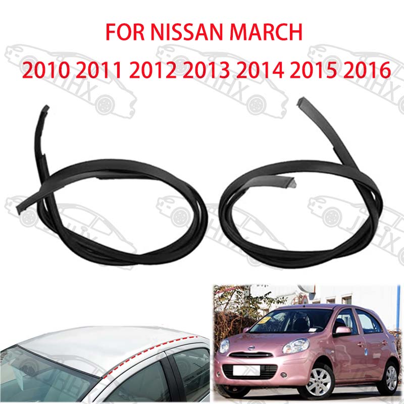 日産 3 月 2010 2011 2012 2013 2014 2015 2016 車のルーフ成形ゴムウェザーストリップ