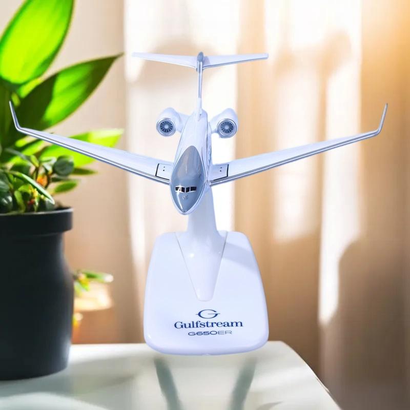 G650ER ガルフストリーム航空機モデル、1/200 ダイキャスト飛行機レプリカ。 G650 スケールモデル飛行機
