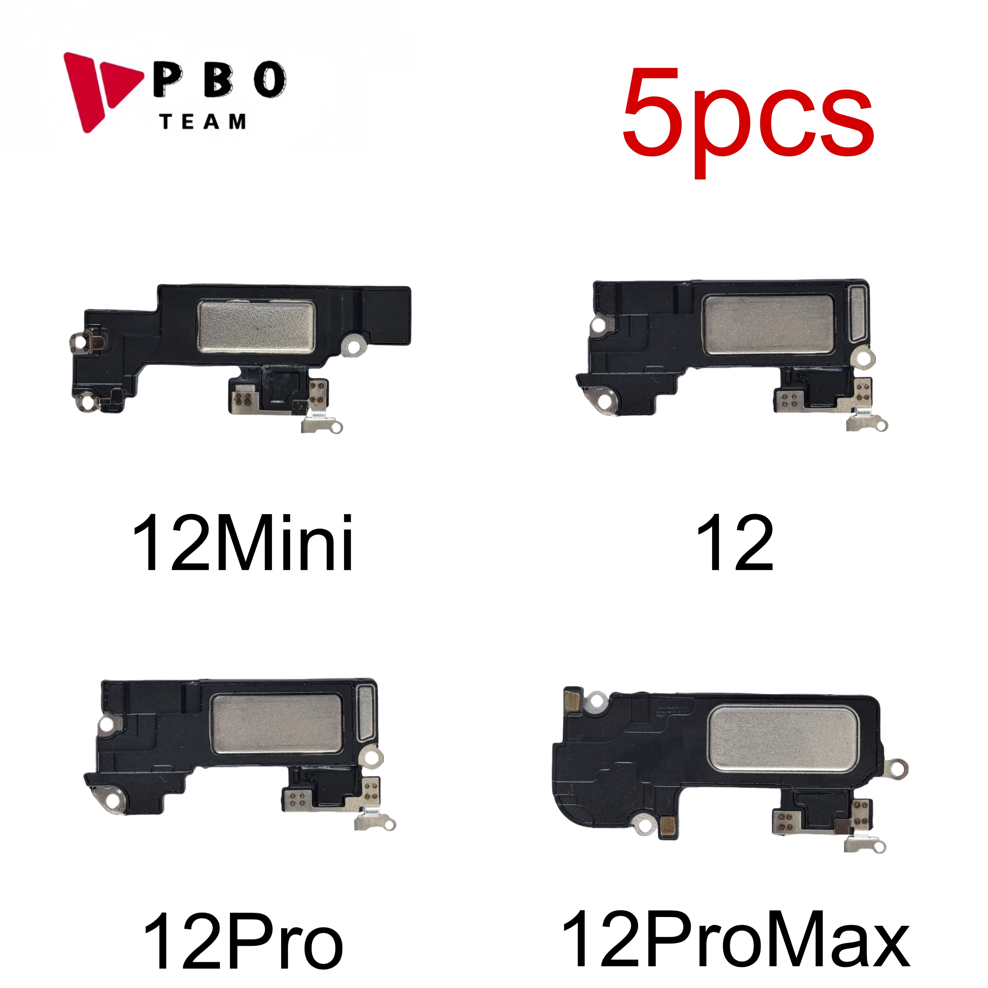 5 個耳イヤホンスピーカー iPhone 12 プロマックスミニ 12pro 12promax 耳スピーカーサウンド修理フロントイヤホン交換部品
