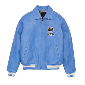Ventura Industries 制造商定制刺绣 OEM 服务 高级街头羊皮皮夹克 定制真皮男士皮夹克