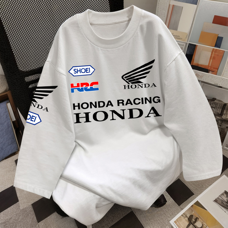 ホンダ Honda Factory Team 長袖 Tシャツ メンズ 秋用 cbr1000rr サイクリングやレーシングウェア コットン ファッショナブルでエレガント