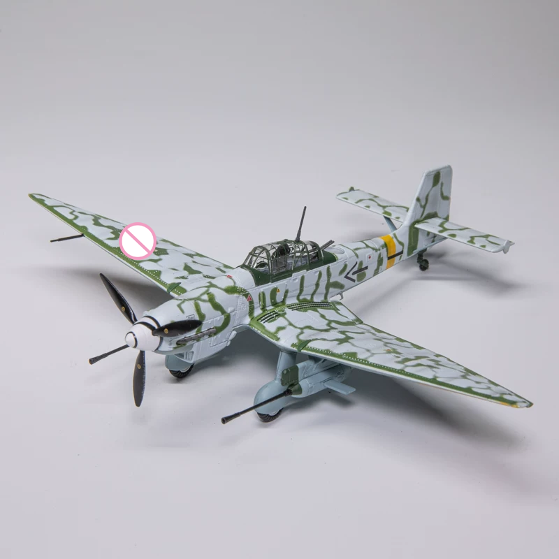 ダイキャスト 1:72 スケール Stuka JU-87G2 爆撃機シミュレーション合金静的航空機模型玩具航空機モデルコレクションお土産