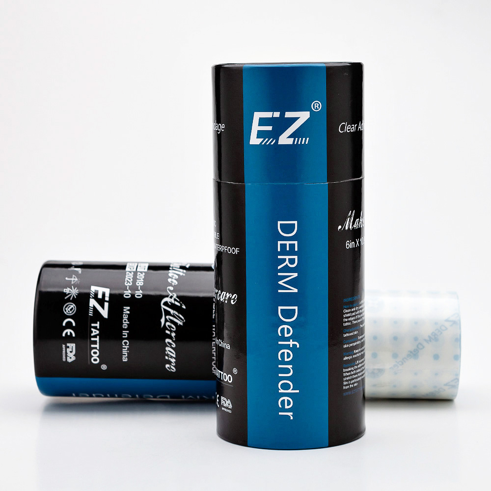 EZ プレミアム/レギュラーダームディフェンダータトゥークリア粘着保護シールド保護タトゥーフィルムアフターケアタトゥーサプライ