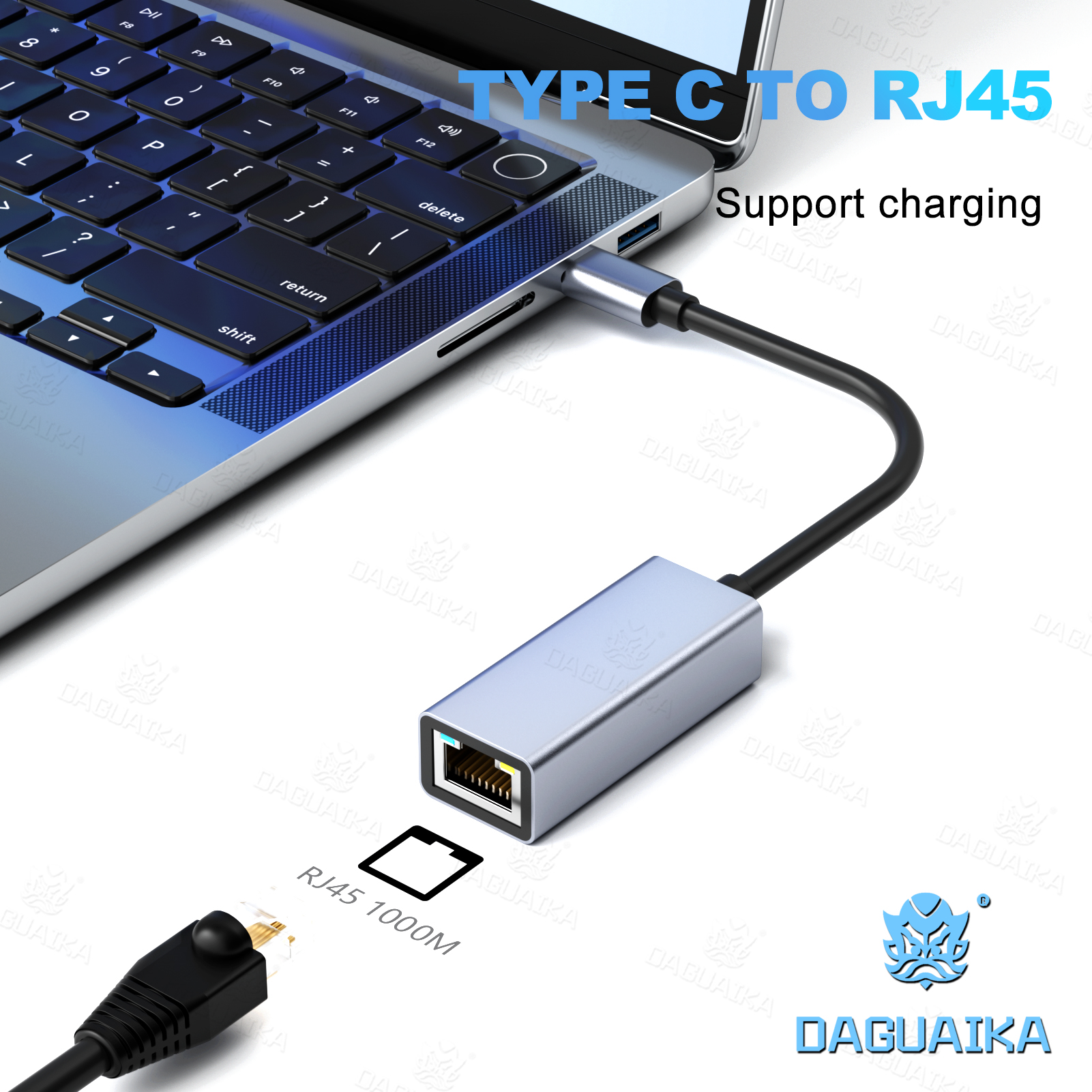 USB タイプ C に RJ45 100/1000Mbps Lan インターネットケーブルアルミ USB タイプ C イーサネットアダプタネットワークカード MacBook ラップトップ PC 用