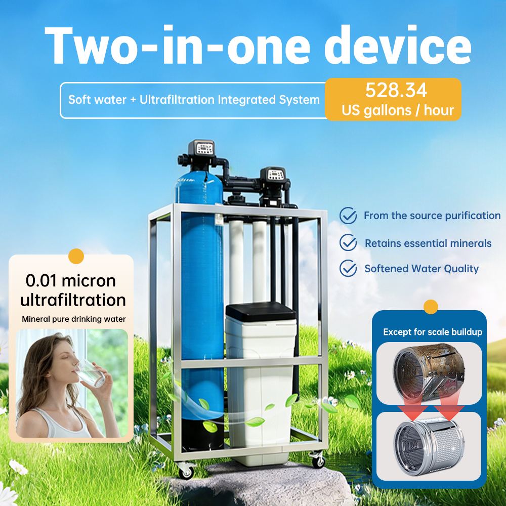 2T/H 経済的な自動浄水器システム 12680 US ガロン/日の工業用限外濾過システムおよび軟水器