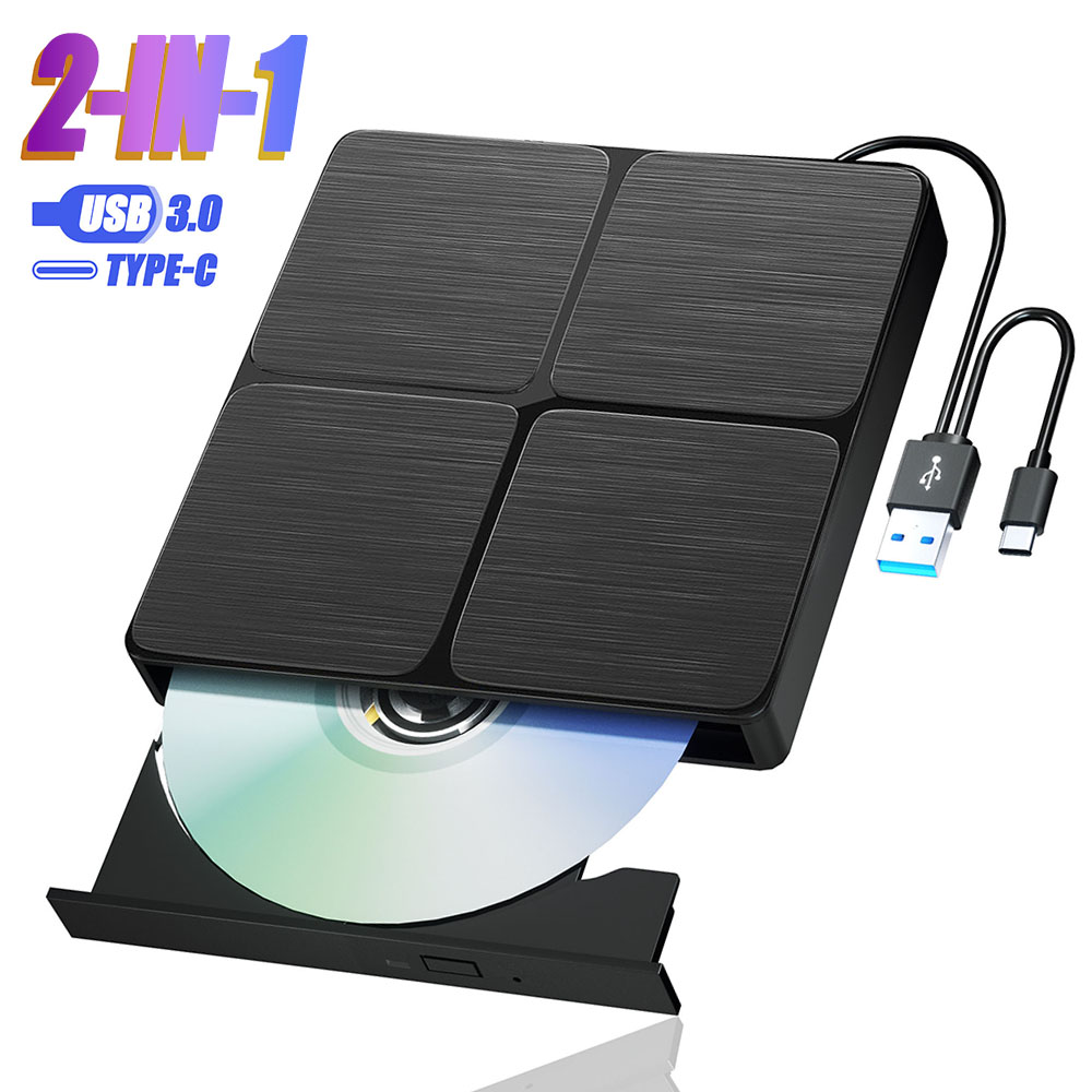 USB3.0 外部ブルーレイプレーヤー USB3.0 3D ブルーレイバーナー CD DVD-ROM 光学ドライブ BD ディスクリーダー ラップトップ PC Windows 11 10 Mac 用