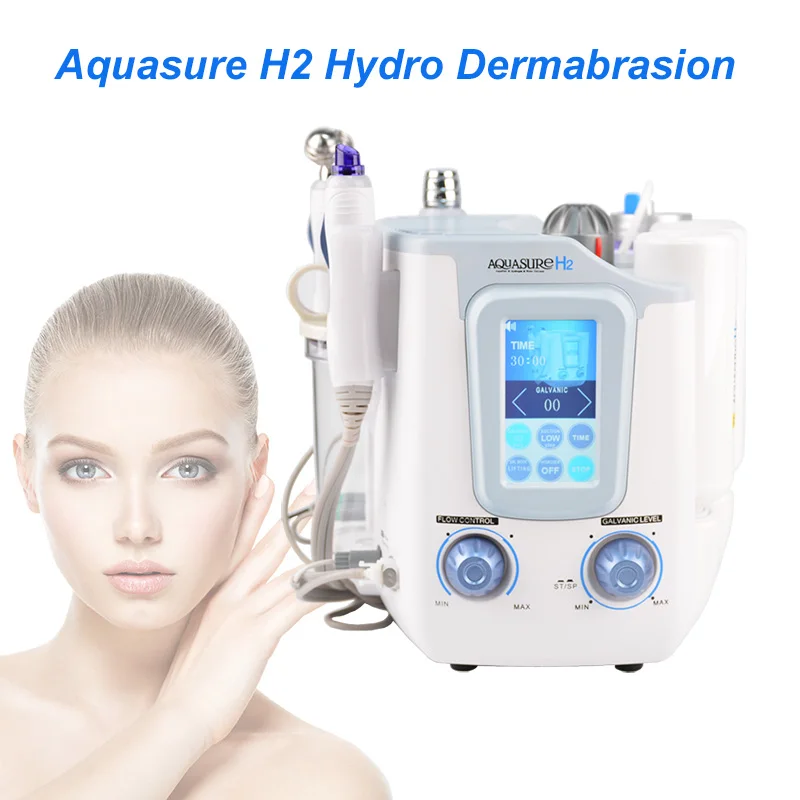 3 で 1 Aquasure スキンケアディープクレンジングマシンフェイシャルスパ H2 O2 水バブルマイクロカレントヒドラダーマブレーションマシン