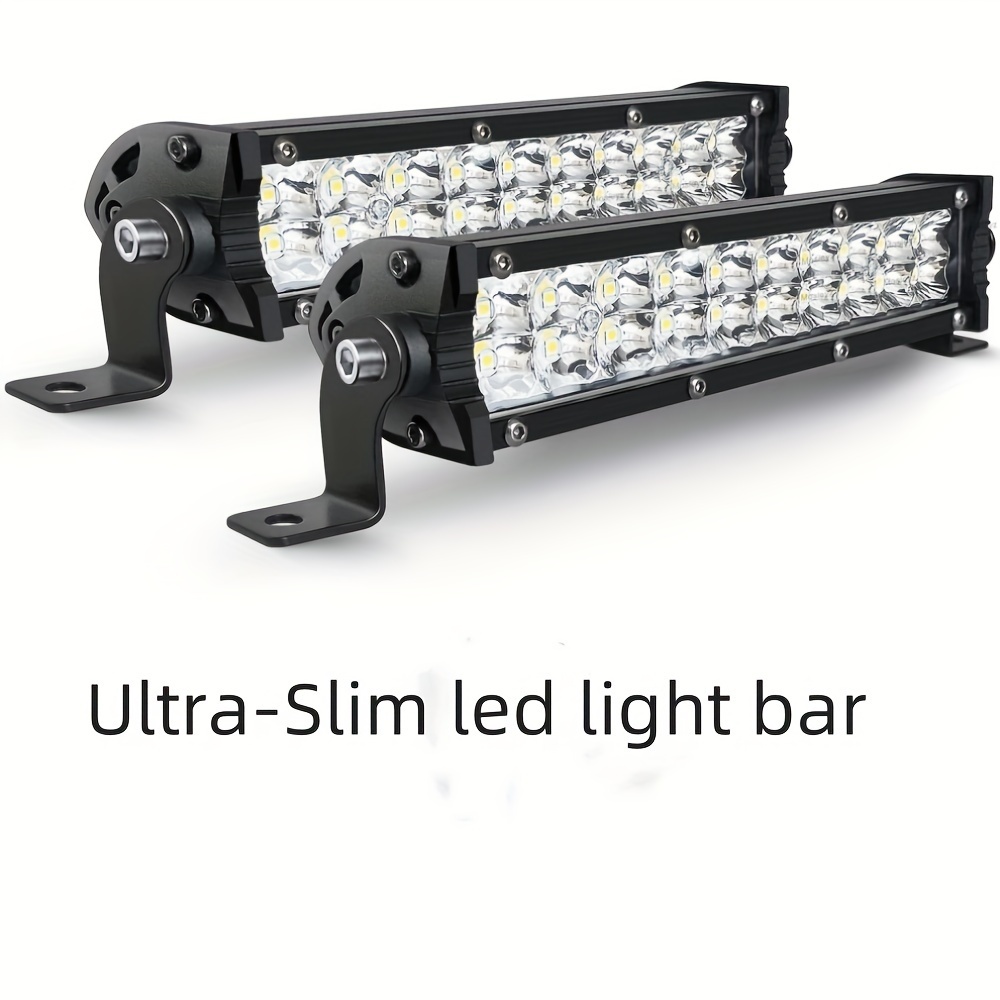 スリムデュアル行 Led ライトバー 7 インチ超スリムワークライト 4X4 オフロードトラック ATV 12 V 24 V