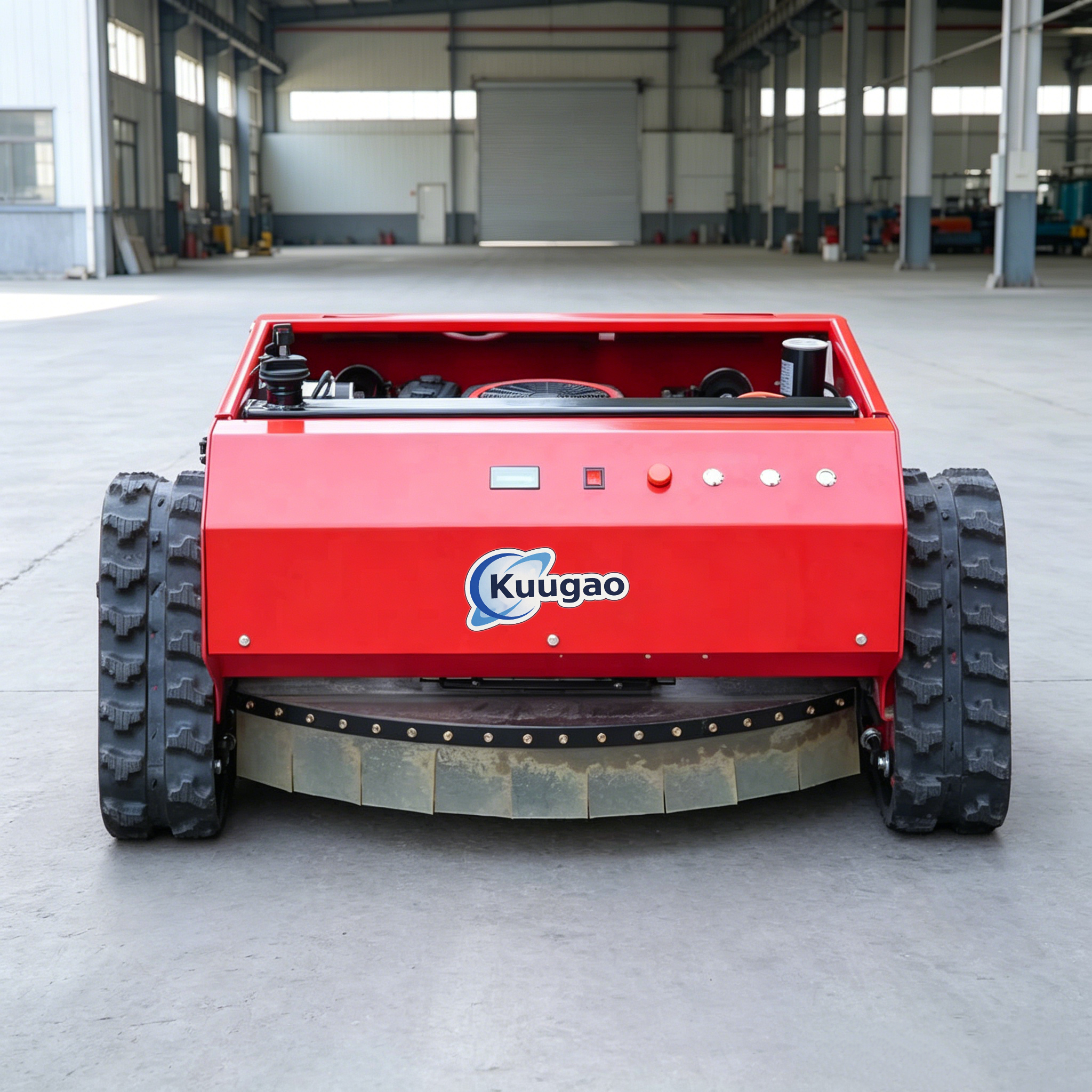 カスタマイズされた小型クローラー商業芝刈り機 4 ストロークシンプルなデザイン自動リモコン工業用草カッター CE EPA