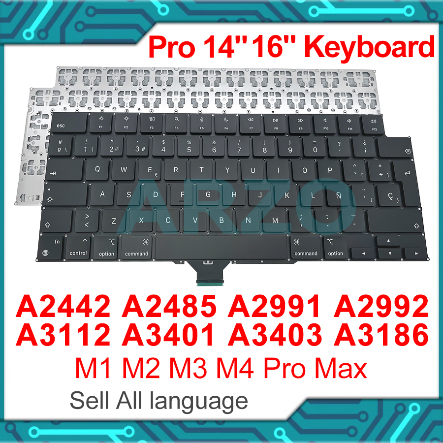 Macbook Pro A2442 A2485 A2779 A2780 A2918 A2991 A2992 A3112 A3401 A3185 A3403 A3186 用キーボード（米国、英国、スペイン、ロシア、EU）