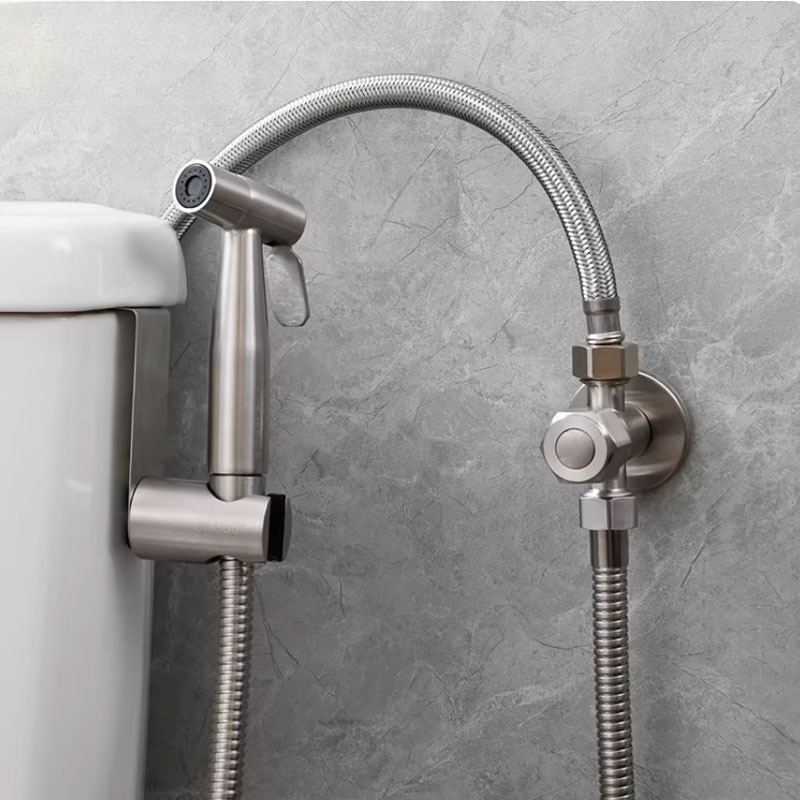 家庭用ホースアクセサリー付き ビデアタッチメント 浴室用ビデスプレーノズル トイレ用水鉄砲 コンパニオンすすぎ装置 浴室用