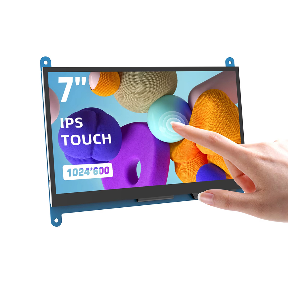 Driver-free Raspberry Pi Monitor 7-inch 1024x600 HD IPS Touchscreen 5-point Capacitive Touch Display for Raspberry Pi 4/3/2/1/3B+/BB, Second Screen for Banana Pi, Support Windows 11/10/8/7
