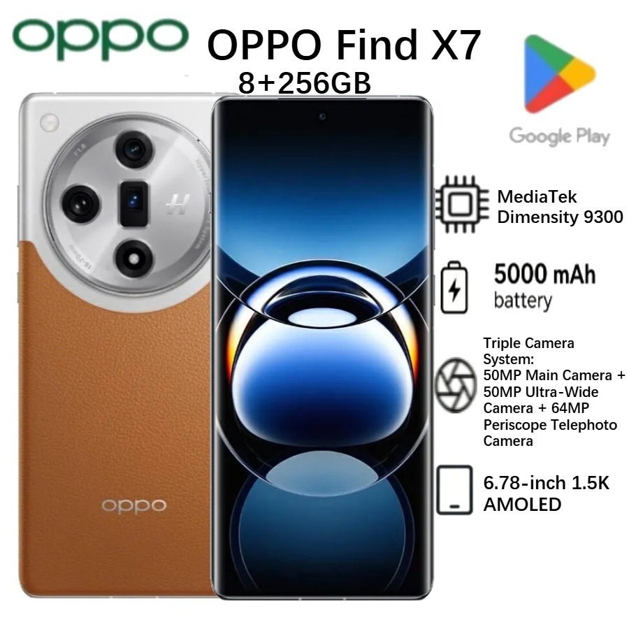 2026 新しい OPPO Find X7 デュアル SIM 100W 高速充電 8 256GB ストレージ優れたバッテリー寿命スマートフォン - 世界中で使用できるようにロック解除