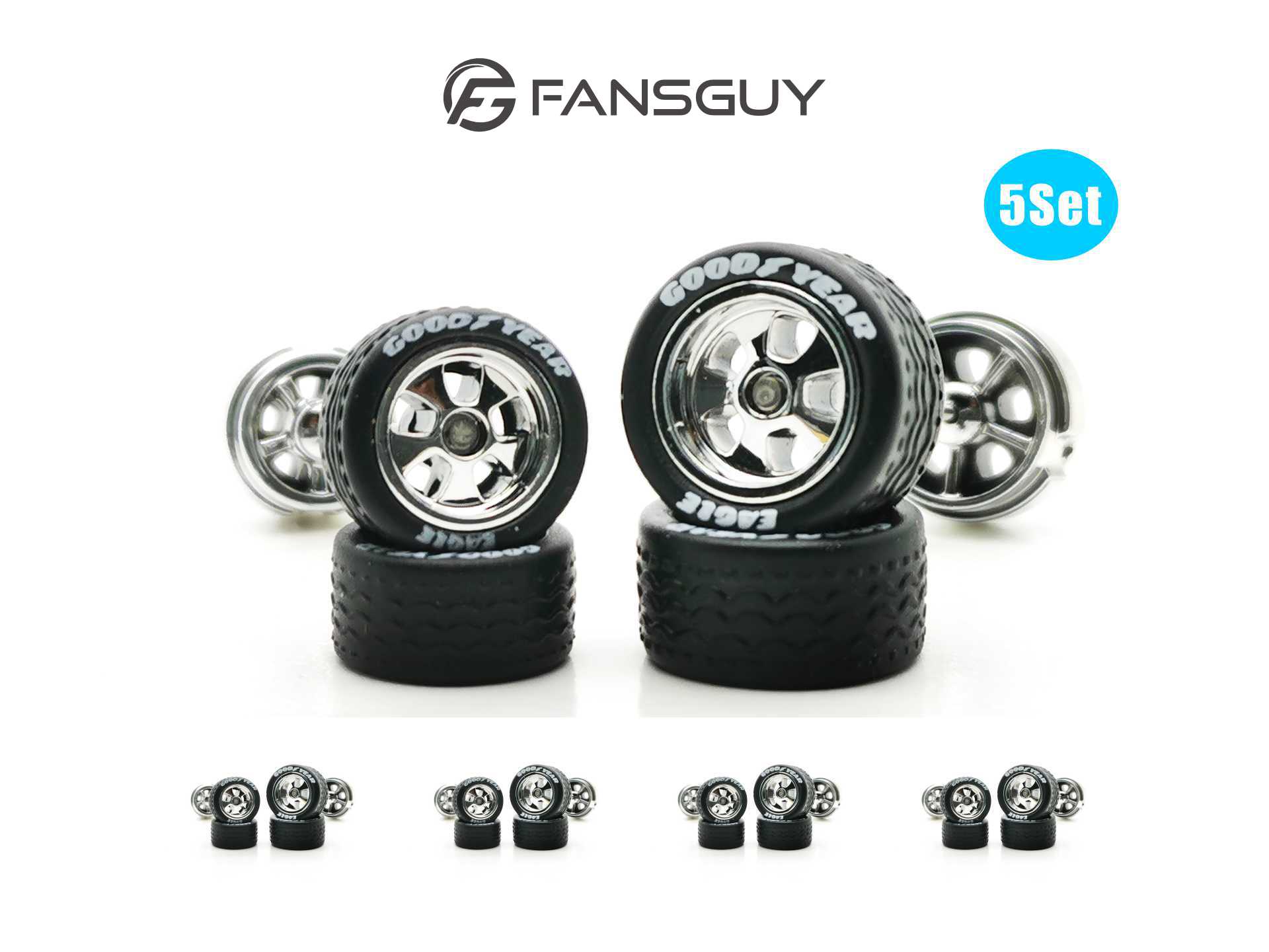 FANSGUY 大人コレクション プロポーションカーモデル修正パーツ 5 セット 10.8 ミリメートル 12.8 ミリメートル 1/64 プログレッシブホイール BSC-P シリーズ