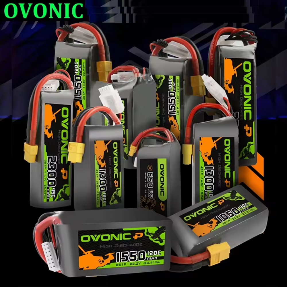 OVONIC プロ 4S 6S 1050mAh 1300mAh 1550mAh 1800mAh 2200mAh 14.8/22.2V リポバッテリー RC FPV 飛行機 Quadcopter ヘリコプタードローン用