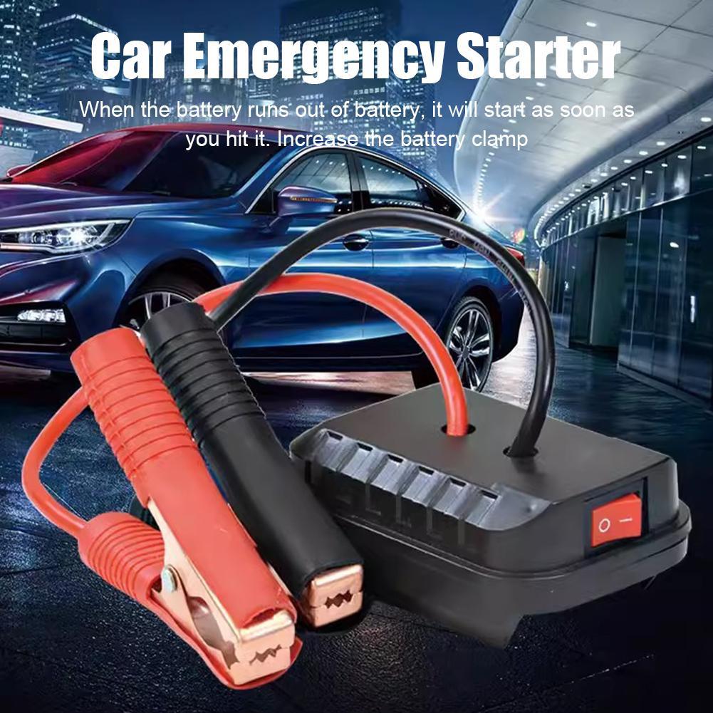 マキタ車のリチウム電池コンバータ充電器クリップ自動点火装置ジャンプスターターブースターケーブルアダプタ緊急電動工具