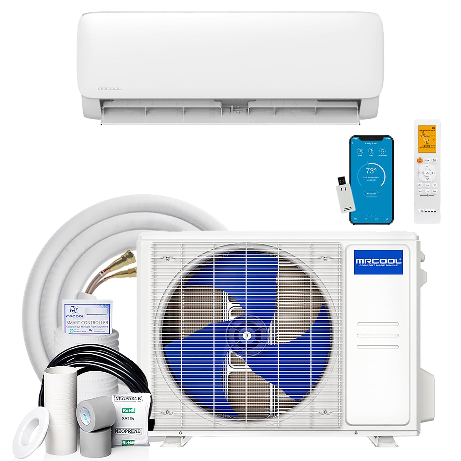 MRCOOL 24000 BTU 230V ダクトレスインバーターミニスプリットエアコン