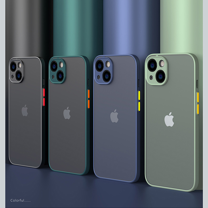 新しい鎧バンパー耐衝撃電話ケース iPhone 15 11 12 13 ミニ 14 プロ XR X Xs 最大 7 8 プラス SE 2020 シリコーンハードカバー \';[p
