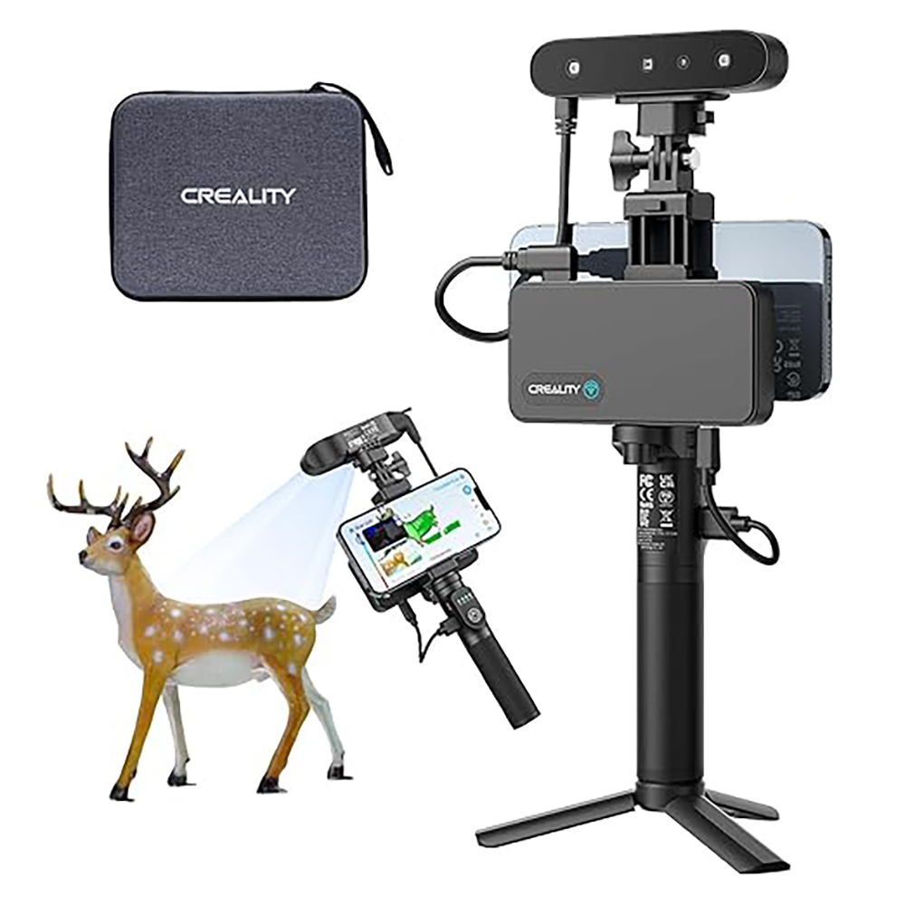 Creality CR-Scan Ferret Pro 3D Scanner 0.1mm Accuracy 60FPS Wireless Scanning with WiFi6/Anti-Shake Full-Color Handheld Scanner