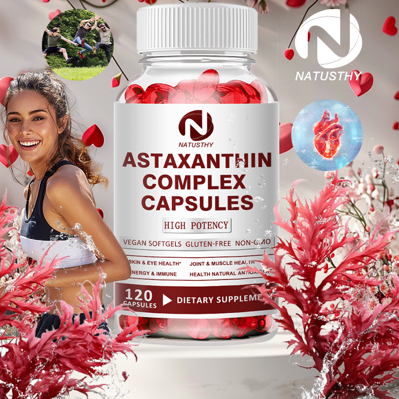 アスタキサンチン コンプレックス カプセル 12mg 脳、心臓、関節の骨、目、皮膚、免疫系の健康に