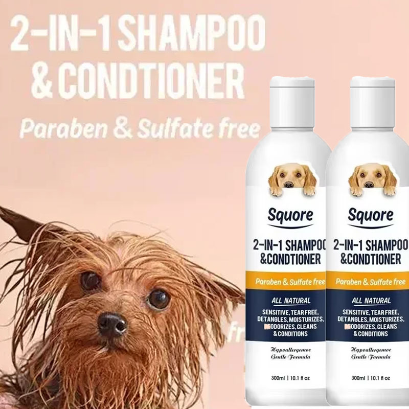 300 ミリリットル消臭ペットシャンプーコンディショナー自然保湿フォーミュラ PH バランス犬猫穏やかな低刺激性バスフォーム