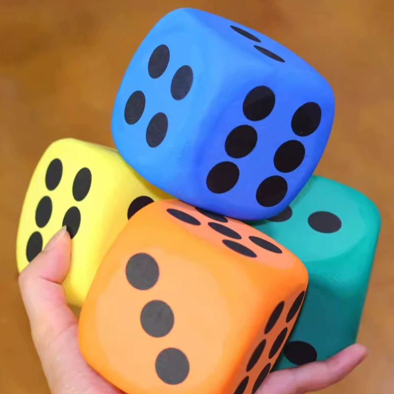 1 セット 8 センチメートルカラーフォームサイコロセット多目的楽しいおもちゃパーティーと教育ゲームアクセサリー