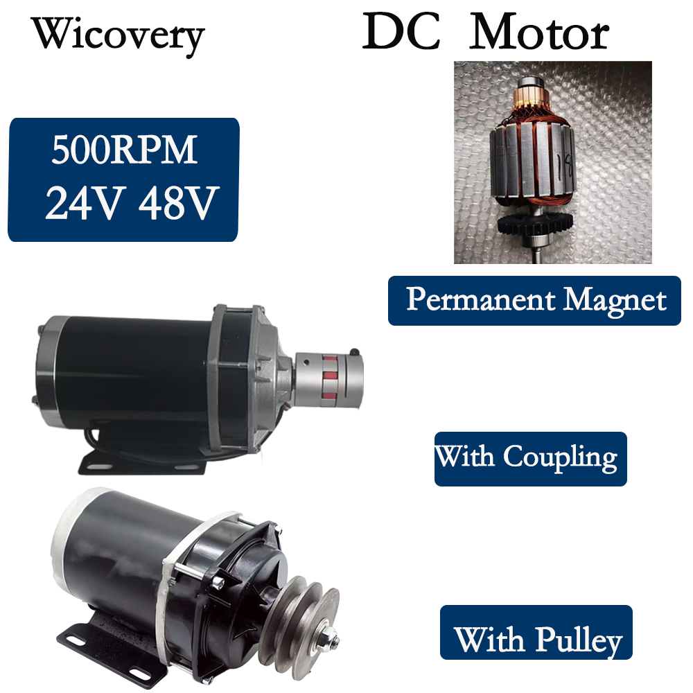 800 ワット永久磁石ブラシレス非同期電動モーター減速機付き 24V 48V 電圧モーターギアボックス付き低速 500RPM