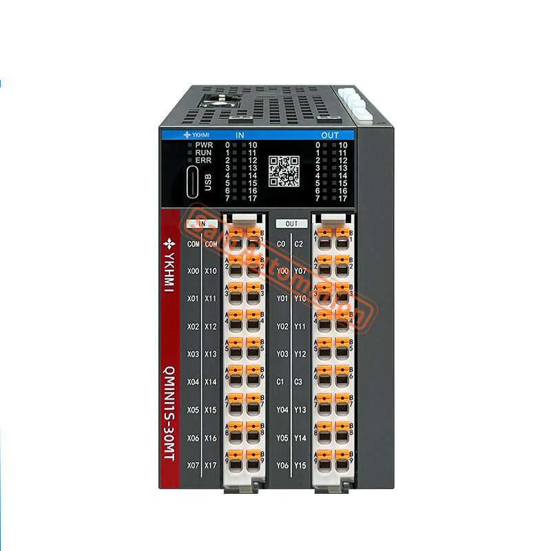 YKHMI ミニ PLC FX3U FX1S EC3 と互換性、16MT/30MT/32MT 2 パルス 100k、RS422/RS232/RS485 ポート接続 HMI