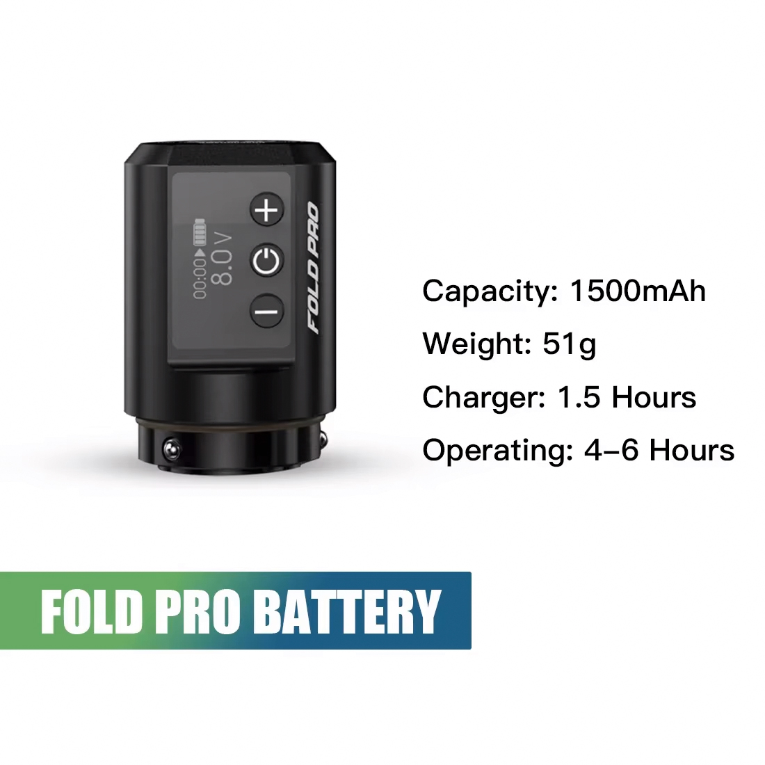 Dragonhawk Filp Fold ワイヤレス電源プロパワーシングルワイヤレスワイヤーバッテリーメイクアップ Filp Pro ロータリータトゥーマシン用
