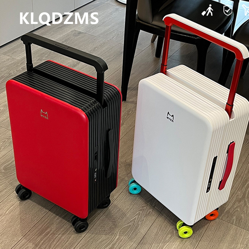 KLQDZMS 20 "24 インチ PC スーツケース大容量搭乗ボックス女性のトロリーケース男性のパスワードボックスホイールローリング荷物