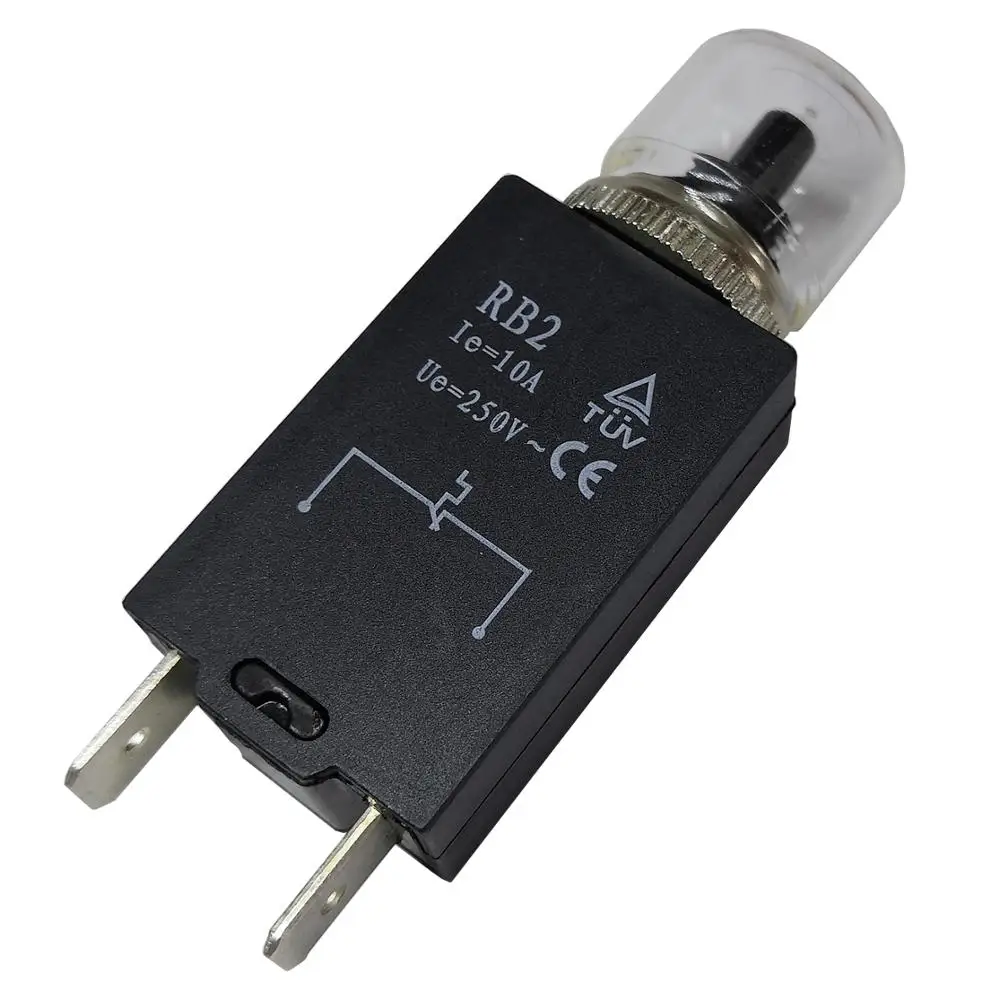 2 個 RB2 サーキットブレーカー過負荷短絡保護装置電気システムモーター変圧器整流器 2 ピン 250V 10A