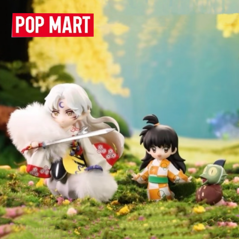 POP MART GONG 犬夜叉戦国旅シリーズブラインドボックスおもちゃミステリーボックス推測バッグかわいい人形アニメアクションフィギュア誕生日