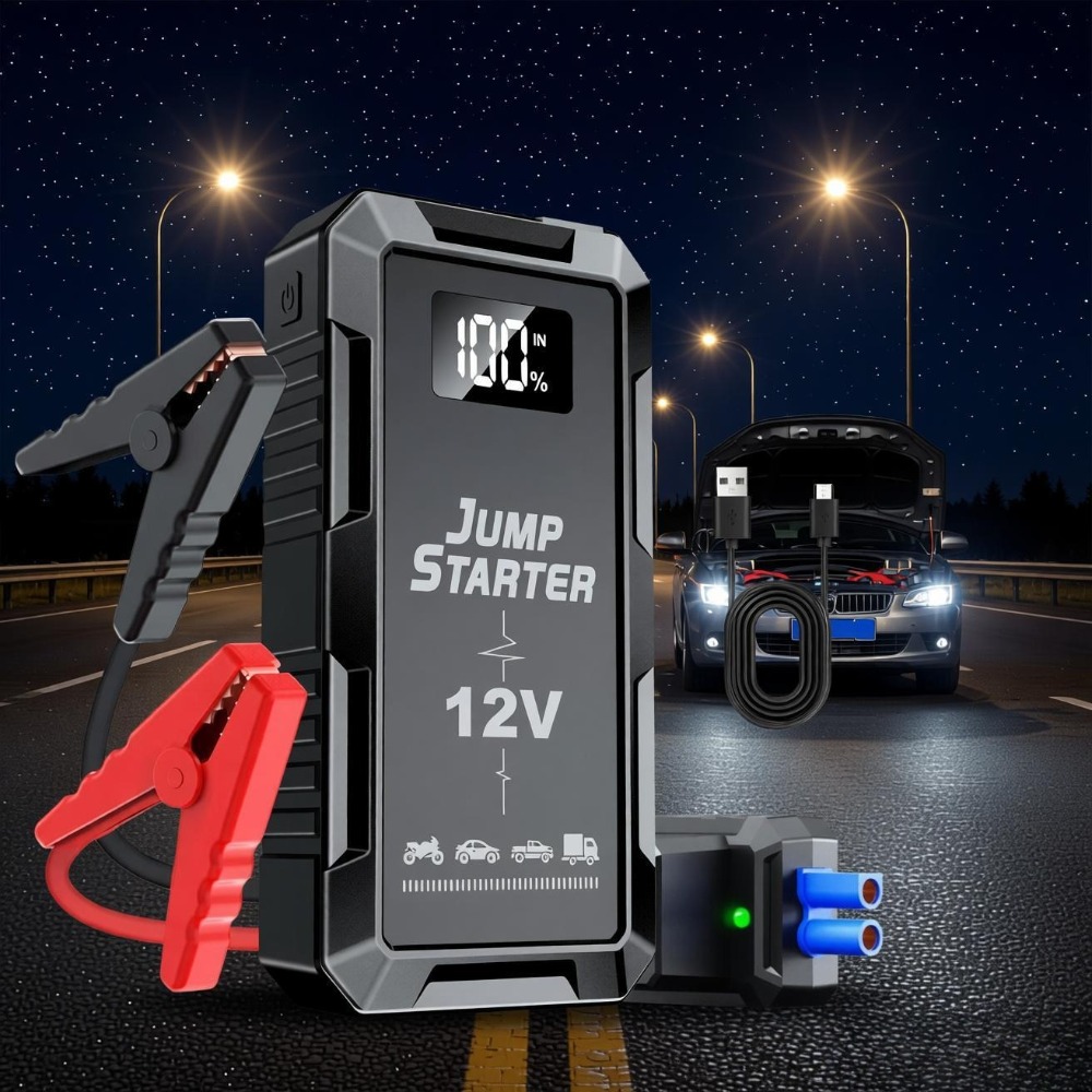 12V 3000A 車のジャンプスターターポータブルバッテリーブースター電源銀行緊急 LED 車のトラックオートバイガスディーゼル