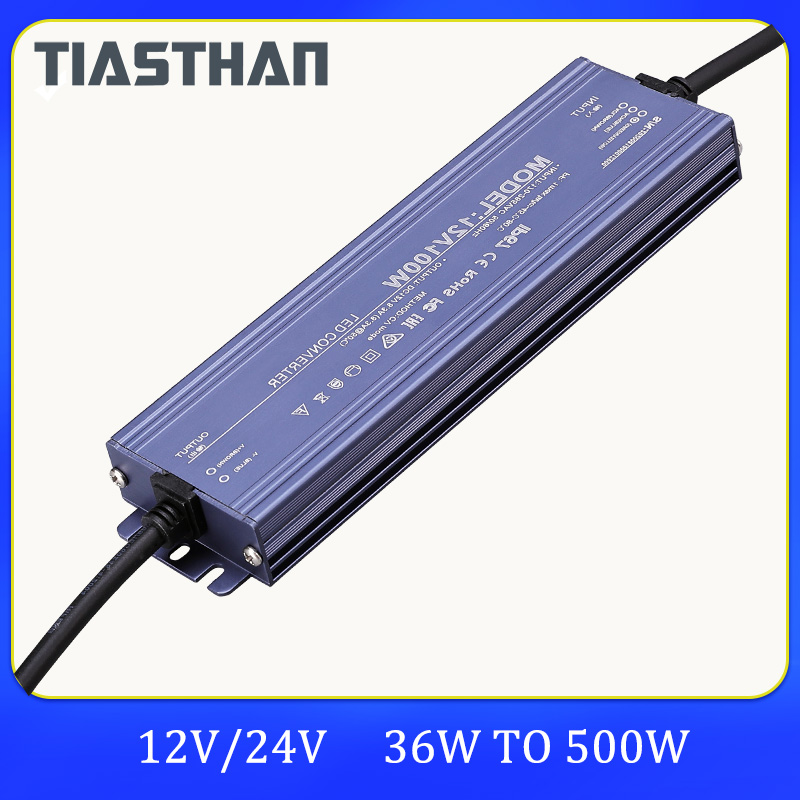 スイッチング電源 AC 170V-265V から DC 12V 24V 36W 200W 400W 500W 屋外用 LED ライト トランス IP67 防水
