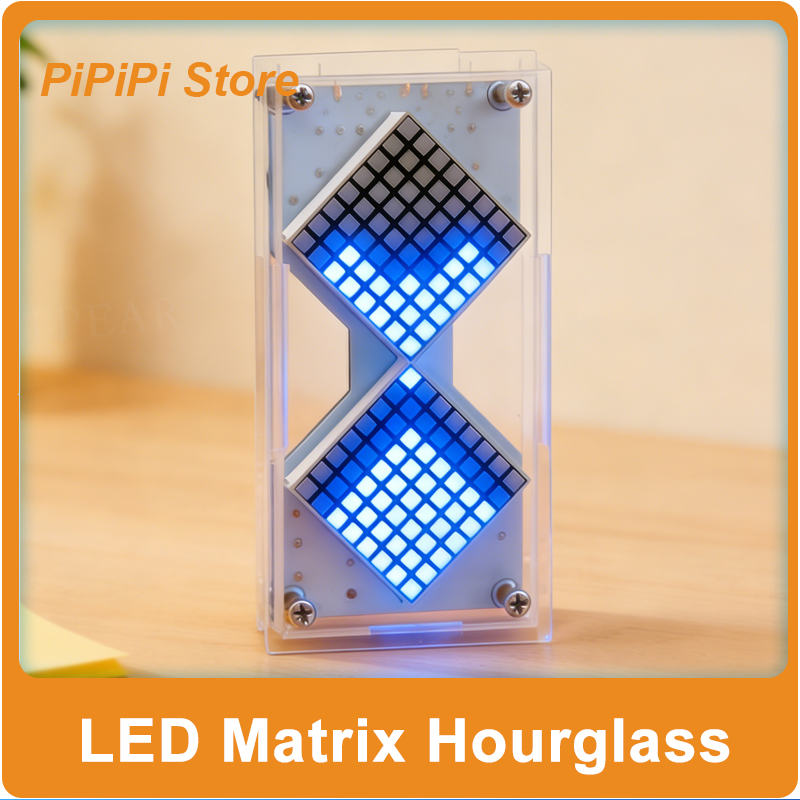 LED マトリックス電子砂時計重力センサー DIY カウントダウンタイマー時計 STEM 初心者向け教育はんだ付けプロジェクト