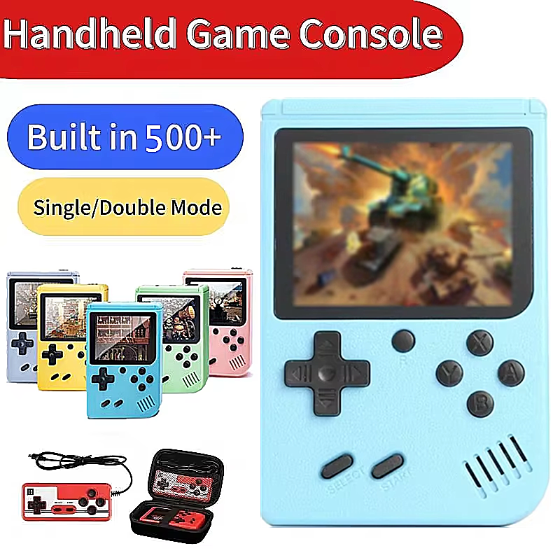 新しいポータブルレトロミニビデオゲームコンソール 8 ビットハンドヘルドゲームプレーヤー内蔵 400 ゲーム AV 出力ゲームコンソールゲームボーイ videojuego