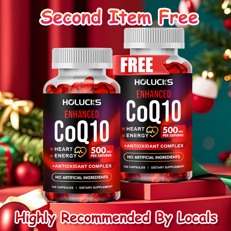 脳用プレミアム CoQ10 500mg サプリメント、シトラス ベルガモット エキス配合
