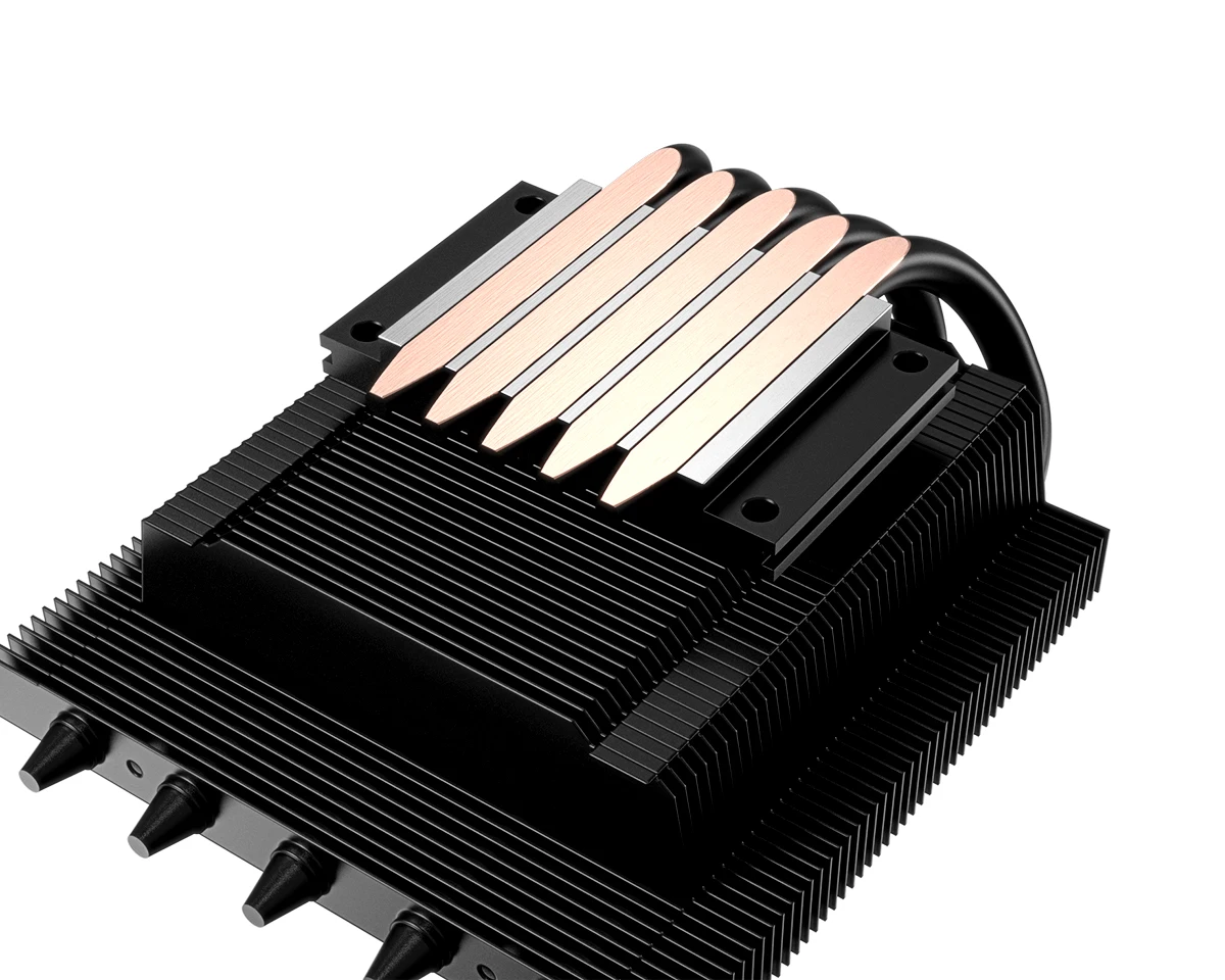 ID 冷却 IS-50X V3 ロープロファイル CPU ラジエーター LGA1700 1200 115x AM5 AM4 ヒートパイプ黒 12 センチメートルファン冷却 56 ミリメートル高さ A4 ケース用